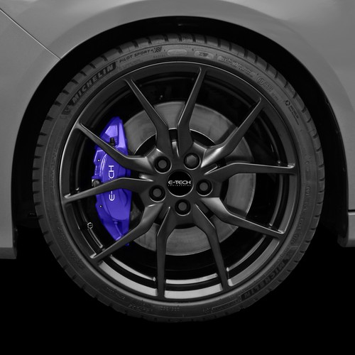 VIOLET E-Tech Brake Caliper Paint Kit Also For Drums Brakes & Car Engine Bay - Picture 5 of 7