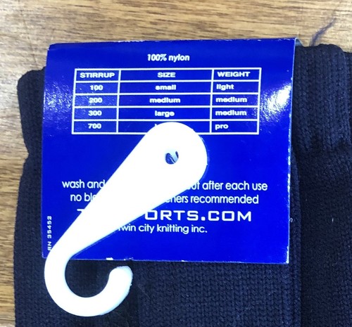 NEW TCK Baseball Stirrup Socks Medium #200 Navy - Picture 3 of 3