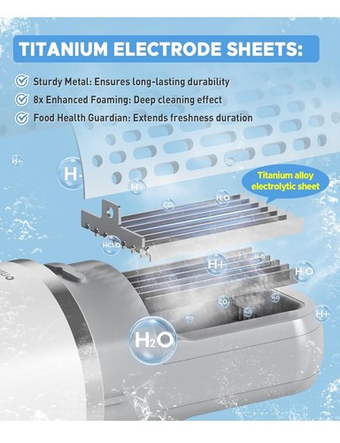 BUUO Fruit and Vegetable Cleaning Machine with LED Display - Picture 5 of 10