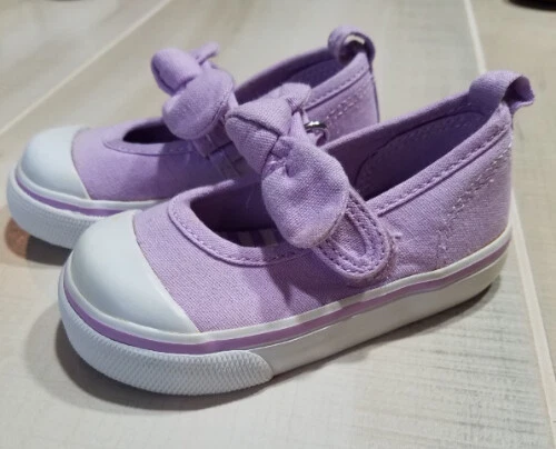 Usado en Excelente Condición Gymboree Talla 4 PAINTING PALS Lavanda Púrpura Arco Tenis Zapatos Foto 2 de 4