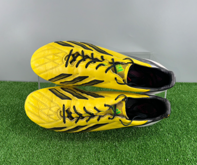 Adidas F50 Adizero FG G65302 Leather Elite US11 UK10.5 Yellow