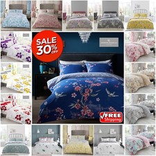 Luxury Floral Duvet Quilt Cover Bedding Set Pillowcase Single Double King Size