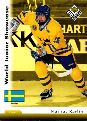 1998-1999 UD Choice- Hockey #290 Mattias Karlin TEAM SWEEDEN