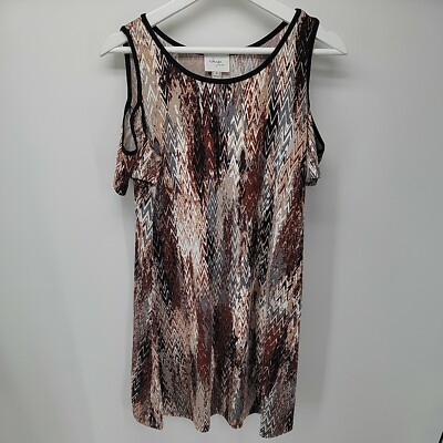 Beige By Eci Open Shoulder Dress Cute Black Brown Gray Size M | eBay Beige By Eci Open Shoulder Dress Cute Black Brown Gray Size M | eBay
