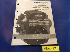 Kohler Engine Parts Manual Twin cylinder Command 18-25 HP Horizontal Crankshaft
