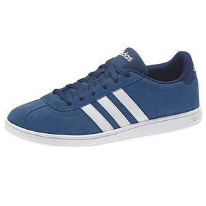 adidas che l 'uomo vlcourt basso formatori formatori di pelle blu, scarpe vintage adidas che l 'uomo vlcourt basso formatori formatori di pelle blu, scarpe vintage