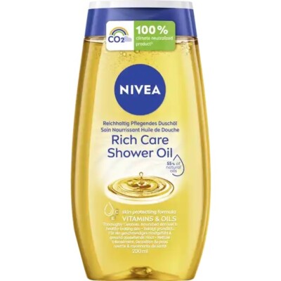 Nivea Natural Oil Shower Gel -MADE in GERMANY -200ml-FREE SHIPPING