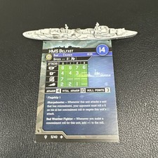 HMS Belfast Axis  Allies War at Sea Flank Speed 5/40 Uncommon Cruiser