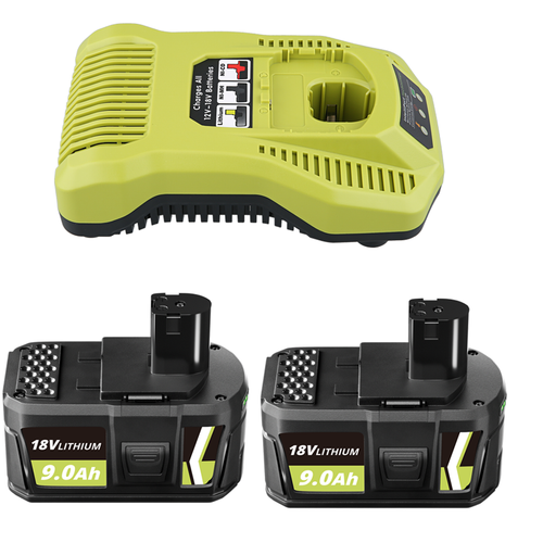 18V Pour batterie RYOBI 9Ah ONE & Plus batterie au lithium RB18L50 P108 P109 7Ah - Photo 23/27