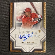 2023 Topps Five Star Will Benson Rookie Auto Autograph RC #FSA-WBE2 Reds
