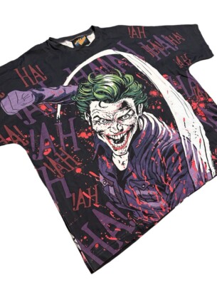 Vintage Art For Villains The Joker AOP TShirt Size 2X | eBay