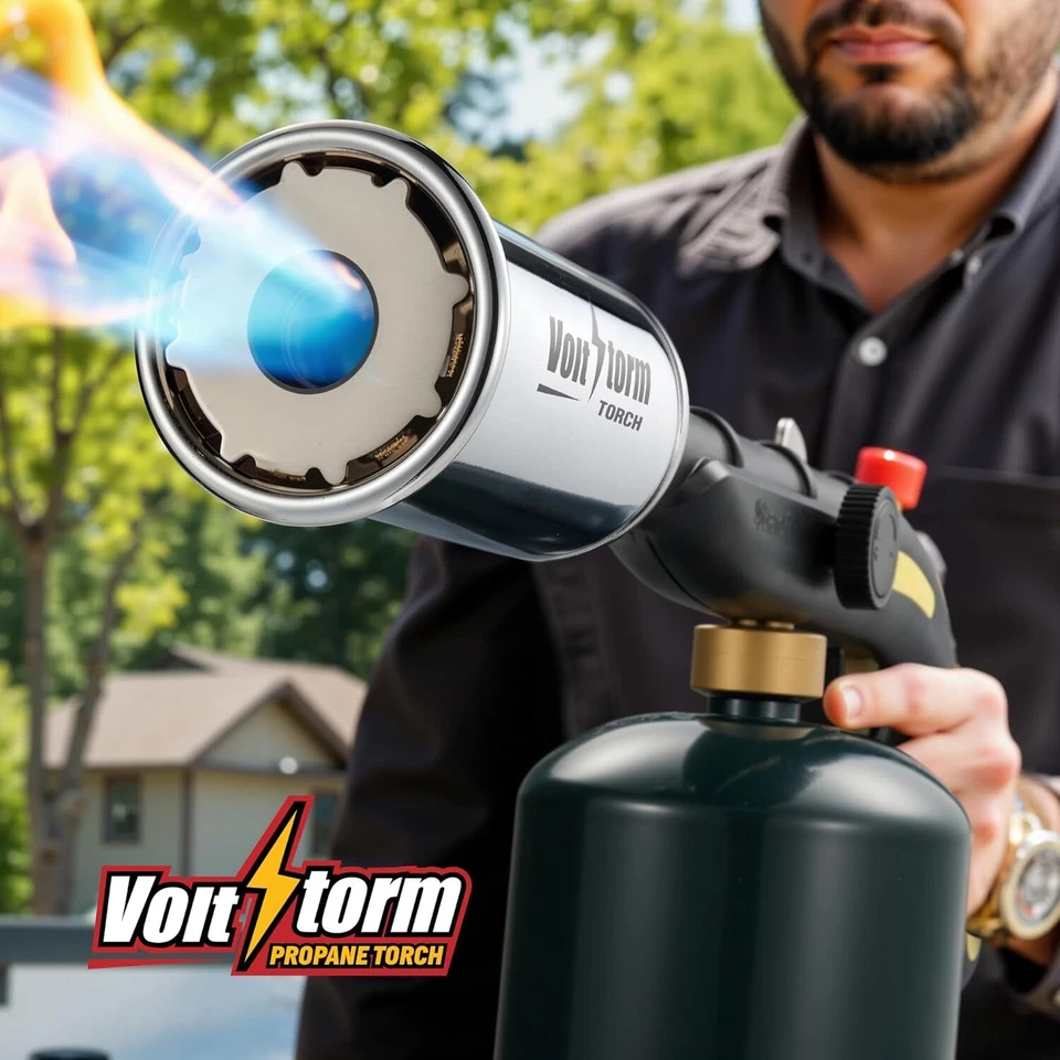 Upgraded Cooking Torch Kitchen Blow Torch - Grill Gun Propane Torch High Output - Image 3 of 4