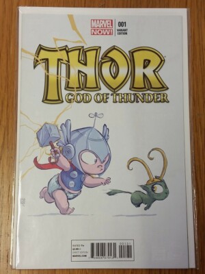 THOR GOD OF THUNDER #1 BABY VARIANT MARVEL DECEMBER 2012 NM+ (9.6 OR BETTER)