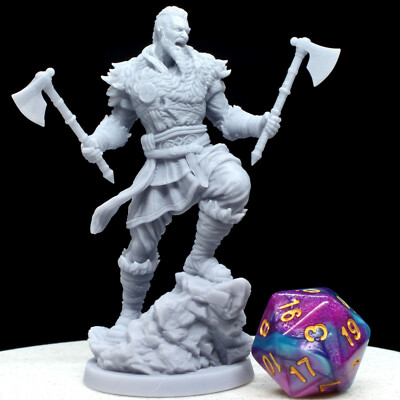 Male Eivor Varinsdottir Figurine.  High Quality 3D Resin Print.  75mm scale.