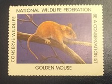 ICOLLECTZONE  US National Wildlife Federation Golden Mouse VF NH
