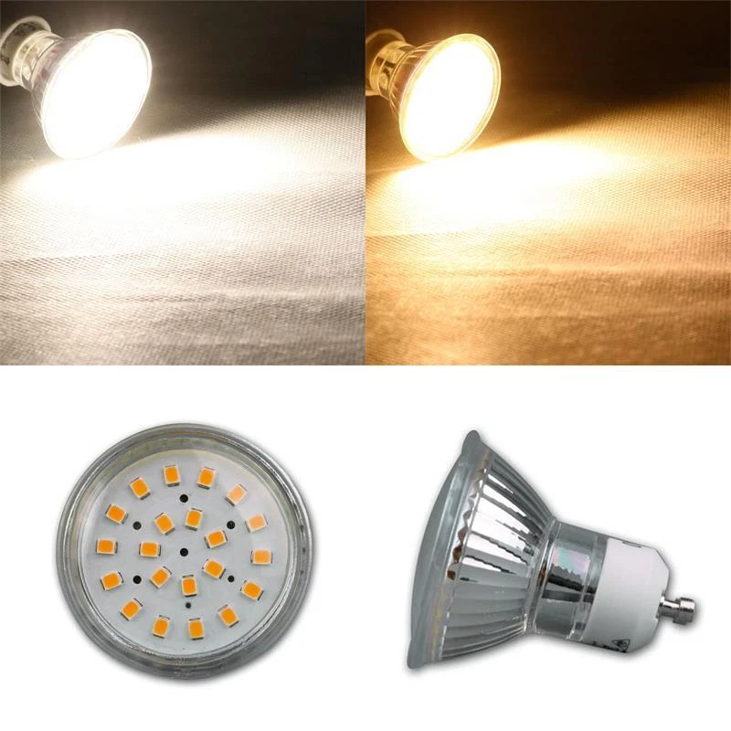 Strahler Leuchtmittel GU10/MR16, SMD LED 120° warm/neutral Birne Lampe Reflektor - Bild 3 von 4