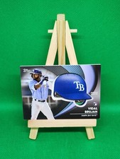 Vidal Brujan Commemorative Batting Helmet Black #/299 Topps Update 2022 SP RC 