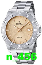 ! NEW ! Festina Watch Sport Trend Date Analogue Metal Band 5ATM wd F 16689 F16689/2