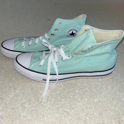 New Converse Ocean Mint Hi Top Shoes Sneakers Womens 11.5 / Mens  9.5 