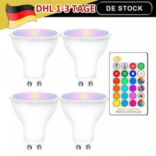 5W  GU10 RGB LED Spot Birne Farbwechsel Lampe Licht Strahler mit Fernbedienung E