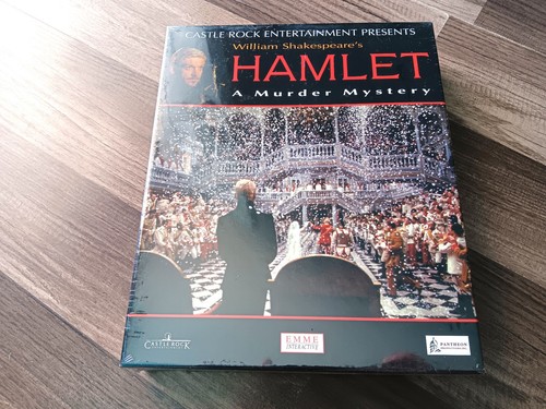 Hamlet a murder mystery, VINTAGE 1997 PC game big box, BRAND NEW.