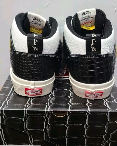 Vans x Carpet Company Skate Half Cab | Mens 10.5 | Black Croc Embossed Leather - Picture 4 of 24