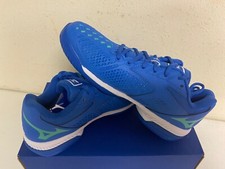 Mizuno Women's Wave Exceed Tour 4 AC Tennis Shoes in Blue/White