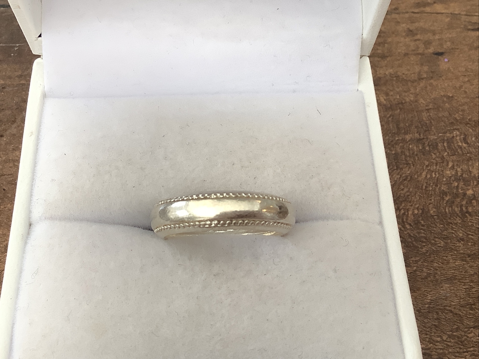 Solid Sterling Silver 925 Plain Braided Band Ring… - image 1