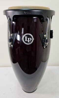 Latin Percussion LP Aspire 11'' Wood Conga Dark Wood Black Hardware 28'' Tall 