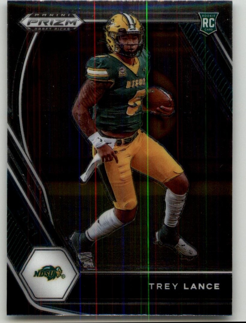 2021 Panini Prizm Draft Picks Collegiate Trey Lance #120 North Dakota State