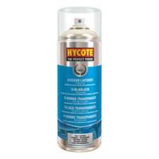 Hycote Colour Clear Lacquer Aerosol Spray Paint High Gloss Fast Drying 400ml