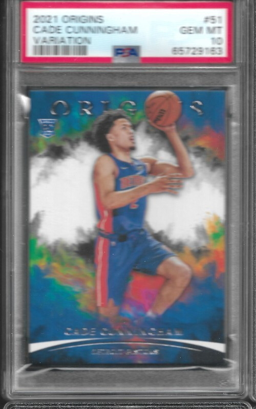 2021 Panini Origins #51 CADE CUNNINGHAM Variation RC SP PSA 10 Gem Mint Pop 2