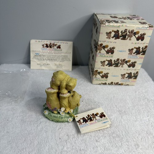 ENESCO TEDDY BEAR PARADE 1996 “Me and My Paw” #269409 Father’s Day Gift - Picture 4 of 11