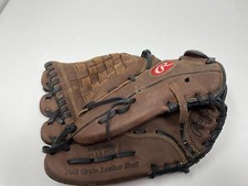 Rawlings RBG36DB 12.5  Zero Shock Leather Baseball Glove Dark Brown LHT Left