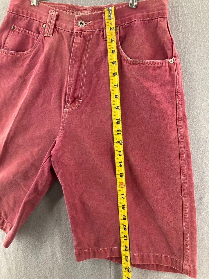 Pantalones Cortos Union Bay De Colección Para Hombre 32x10 Rojo De Colección Calce holgado Años 90 Foto 3 de 4