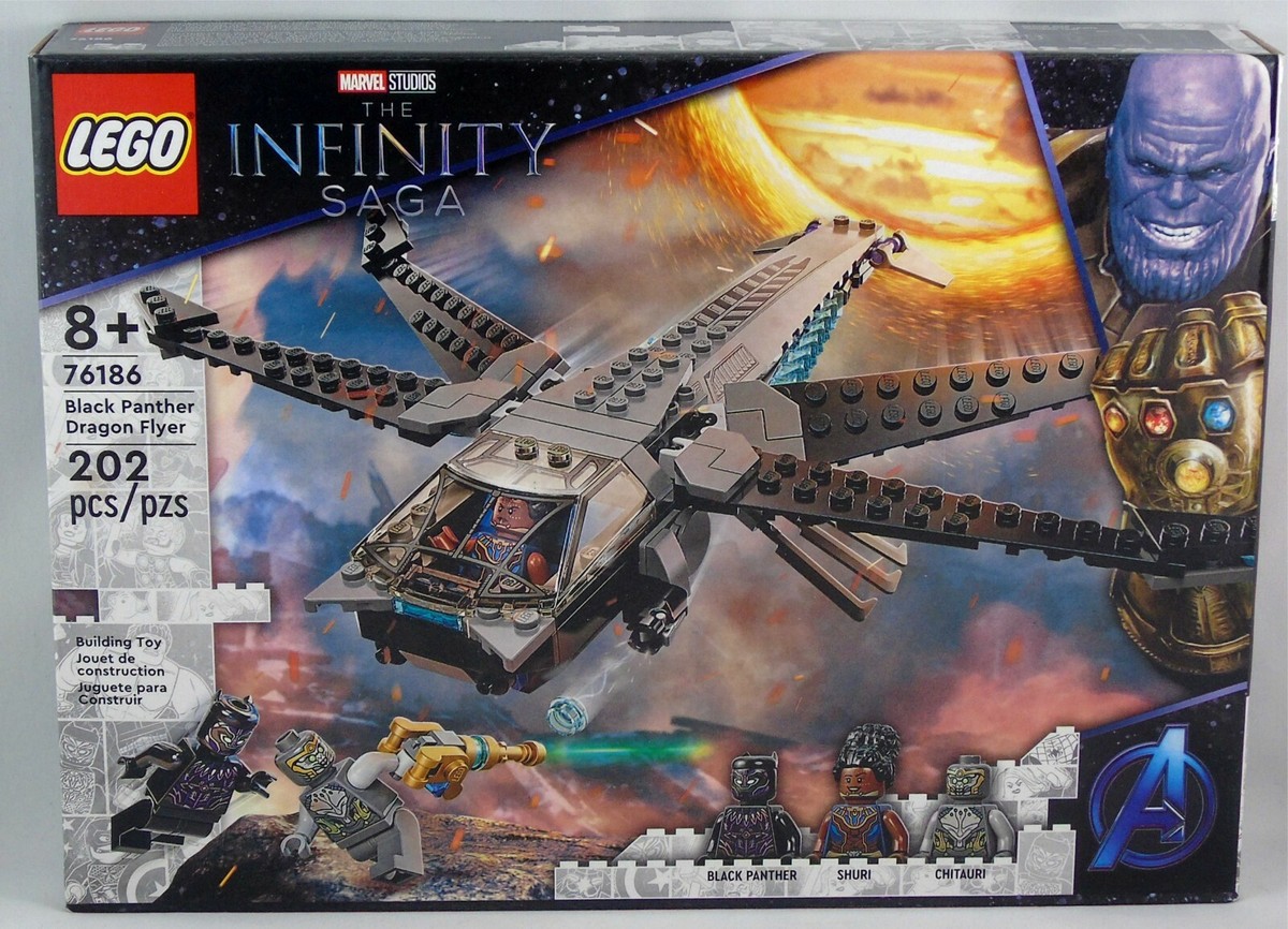 Lego 76816 Marvel Infinity Saga Black Panther Dragon Flyer 202 pcs