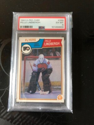 1983-84 O-Pee-Chee - #268 Pelle Lindbergh (RC)  HOF  PSA 6