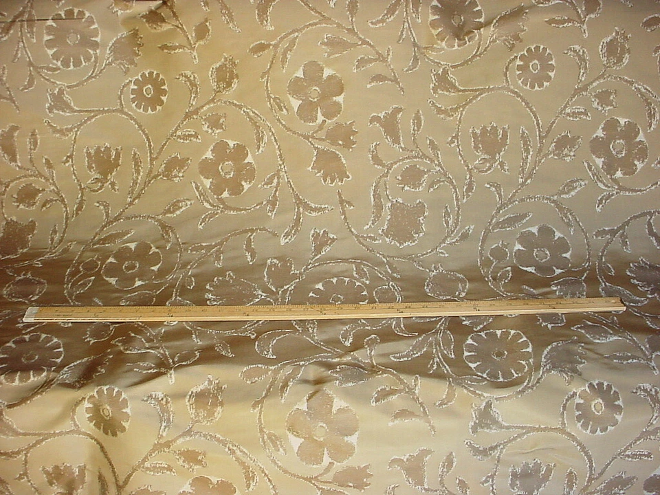 Tela de tapicería para cortinas damasco seda bronce origen Kravet Couture 6-1/2 años Foto 4 de 4