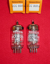 Matched pair ECC801S SIEMENS E81CC NOS NEU Röhre Tube NEW Valve Paar München 60