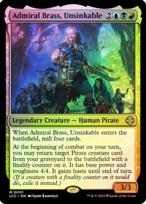 #ad Admiral Brass Unsinkable Foil LCC Mythic MTG Magic Pack fresh $2.09