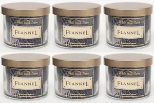 6 Bath Body Works White Barn Flannel 1 3 Oz Mini Scented Wax