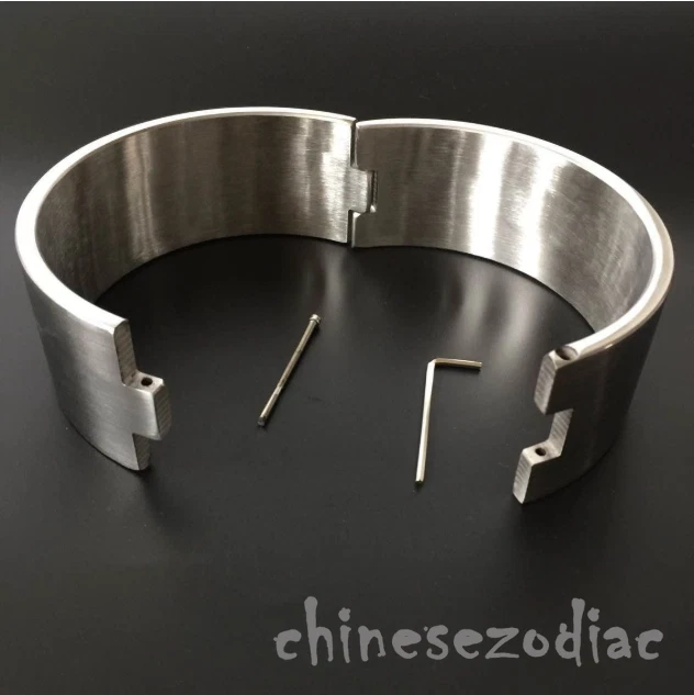 6 CM Resistente 100% Acero Inoxidable Cuello Cuello Cuello Corsé Puño Encuadernación 4 Tamaño Foto 2 de 4