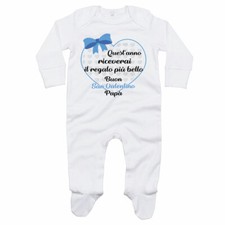 Tutina neonato quest'anno riceverai il regalo più bello buon san valentino papà