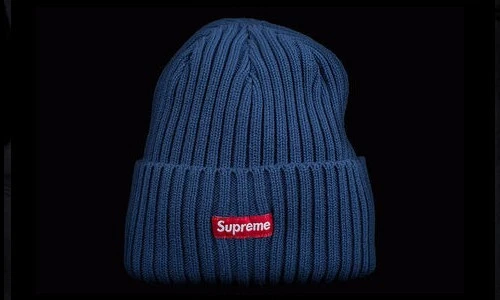 NEUF SS17 SUPREME NEUF OVERDYED BEANIE MARINE