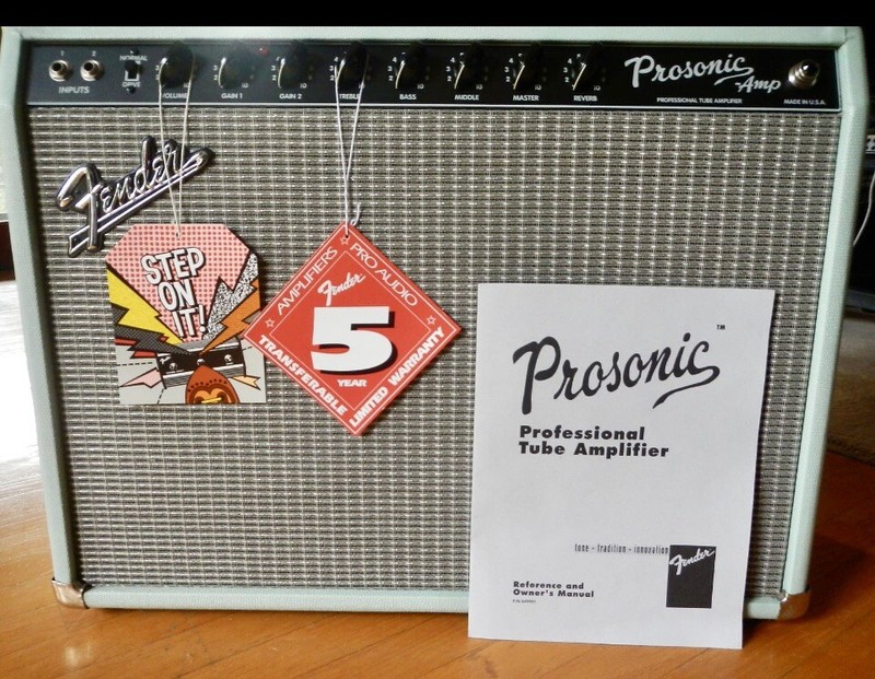 1998 Fender Seafoam Green Prosonic Amp Brand New In Box