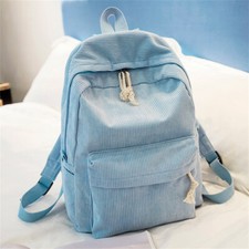 Damen Schulrucksack Freizeit Rucksack Reise Corduroy Backpack Schulranzen DE