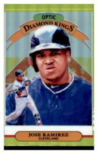 2019 Donruss Optic Lime Green #6 Jose Ramirez Cleveland Indians