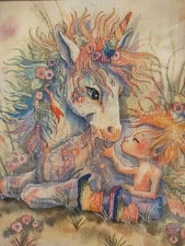 Cross Stitch Unicorn Embellished Near North Treasures Something Wonderful