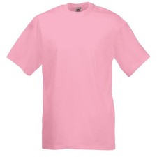 Fruit of the Loom Plain Blank Mens Mans Cotton Tee Shirt Tshirt Value T-Shirt