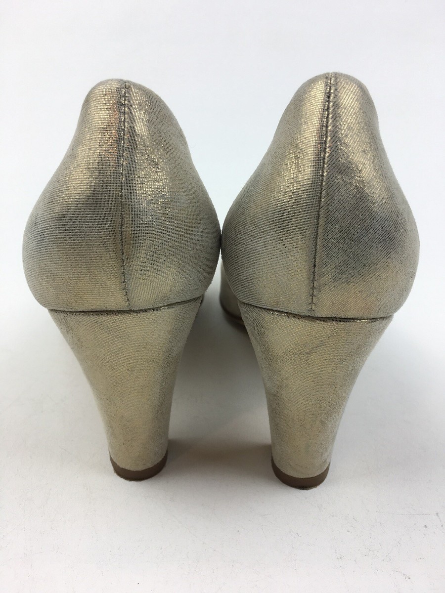 Escarpins AGL Talons Perles Fleurs Scintillantes - Taille 40 Beige Occasion